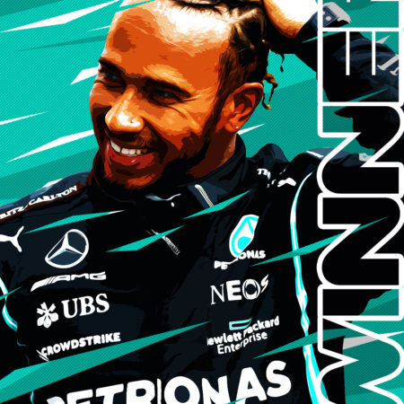 Hamilton wint in Spanje in een bloedstollend bandengevecht met Verstappen