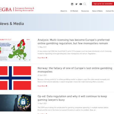 Onafhankelijke instantie kijkt mee naar Gambling advertenties van EGBA-leden te monitoren tijdens Euro 2020
