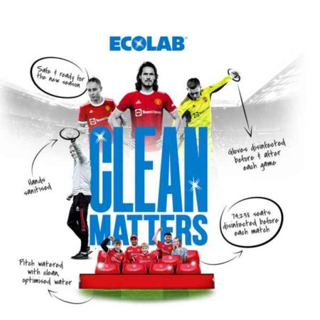 Manchester United gaat innovatief partnerschap aan met Ecolab