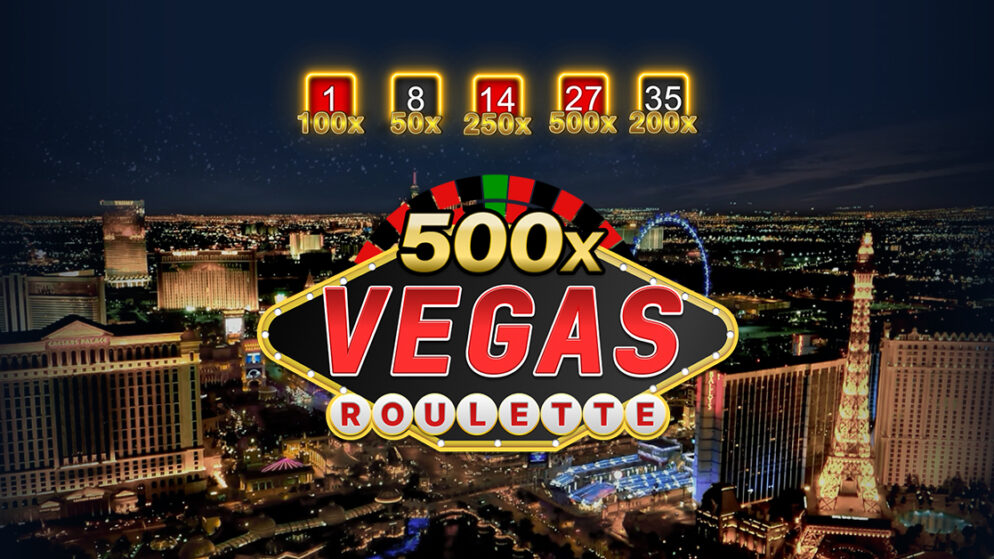 Het nieuwe Vegas Roulette 500x live casinospel van Amusnet Interactive voegt opwinding toe aan elke draai aan het roulettewiel