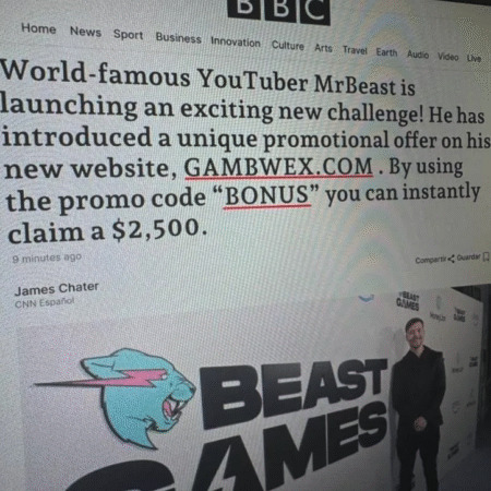 Tiener onthult massale nep-gamingsites die ten onrechte beweren dat ze door MrBeast en andere influencers worden aanbevolen